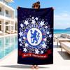 Football Club Emblem lion Beach Towel, Microfiber Beach Towel, Perfect For Pool, Beach, Travel, Home Decor Beach Party Fan gifts