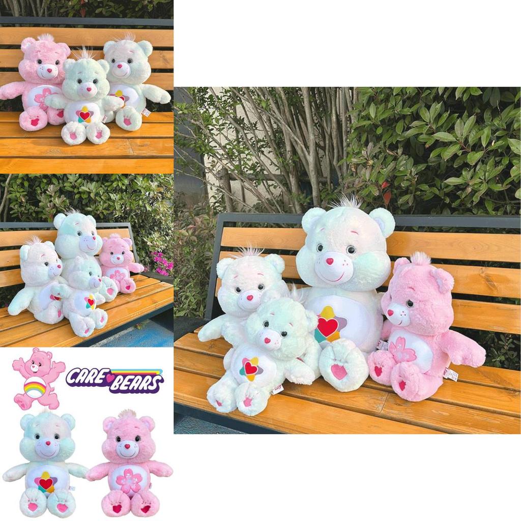 Carebears Plüschtier mit Regenbogenherz und Kirschblütendesign Weicher und bequemer Stoff