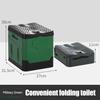 Outdoor Hiking Fishing Potty Portable Folding Toilet Travel Camping Car Emergency Toilet with Cover Strong Capacity Bearing