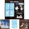 Christmas Static Cling Window Decals With White Christmas Snowman For Holiday Decor