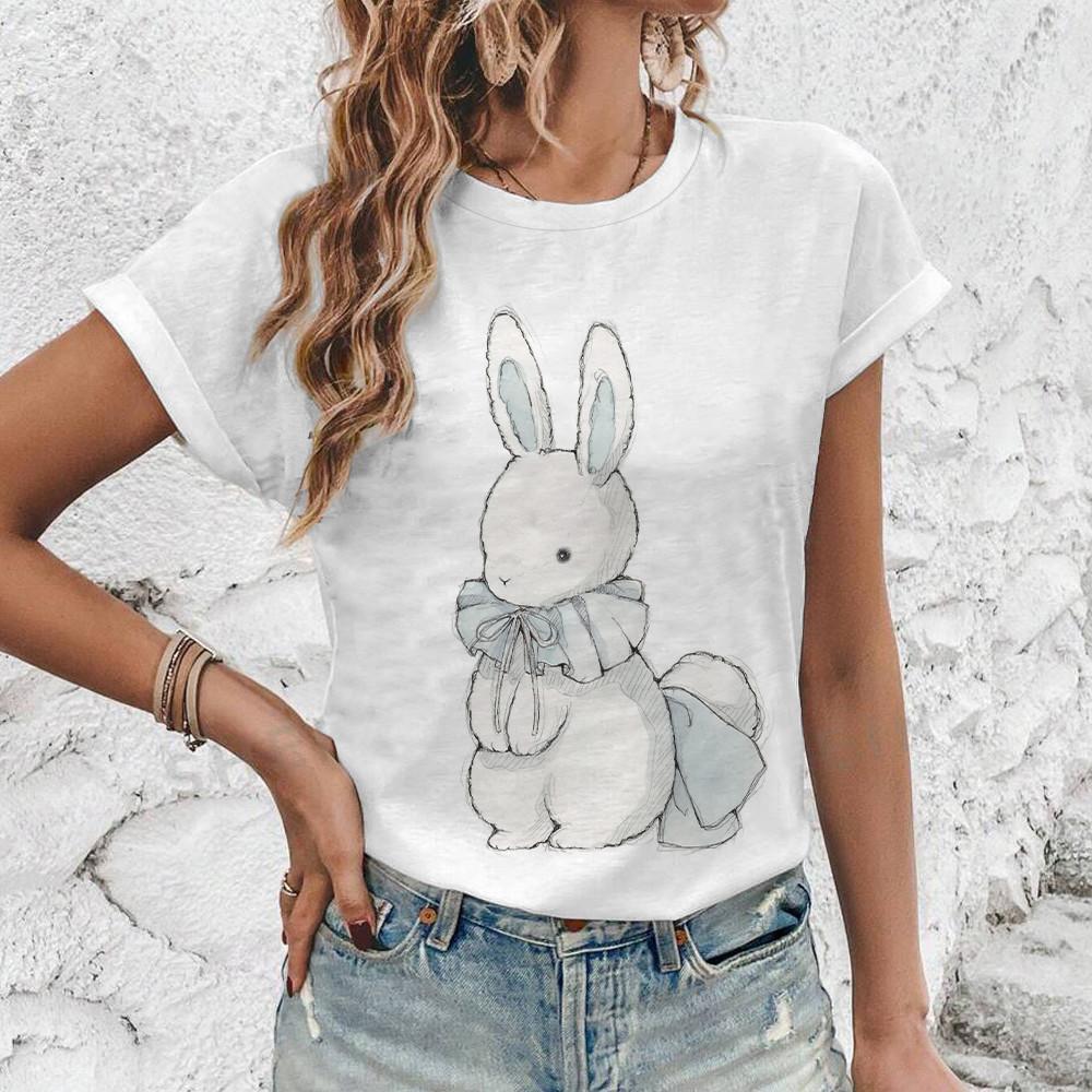 Sweet And Cute Animal Printed Short Sleeved Top Trendy And Energetic Street T-shirt New Product, Simple Daily Women's Clothing