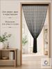 Curtain on the door of beads 100x200 cm black