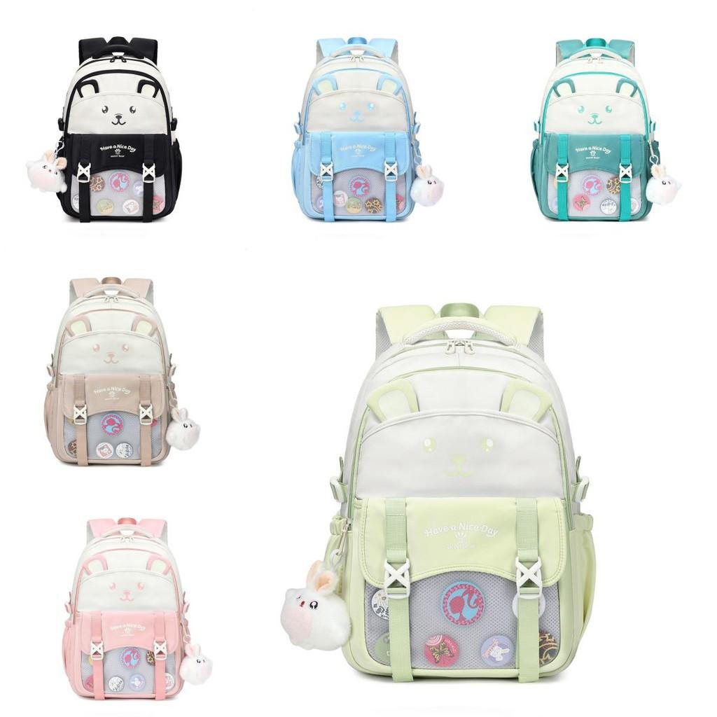 Large Capacity Cartoon Backpack Student Backpack Womens Leisure Use Educational