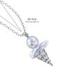 Premium Copper Alloy Ice Cream Pearls Necklace Resin Accent Sturdy for Daily Wear Fashion Accessory Sweet Charm