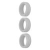 3PCS Silicone Ring Covers for Smart Ring Scratch Resistant Skin Friendly Elastic Ring Protector Protective Sleeve Grey S for Size 6 7 8 9 10