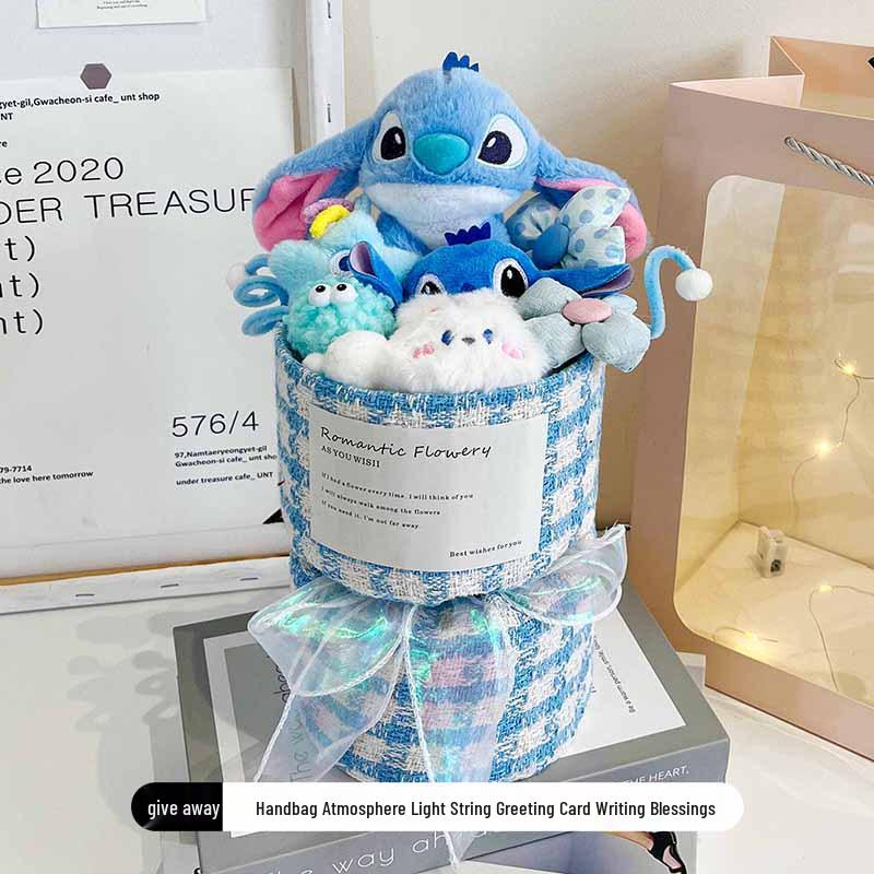 Kirby Sanrio Kuromi & Melody Plush Doll Bouquet - Perfect Christmas or Birthday Gift