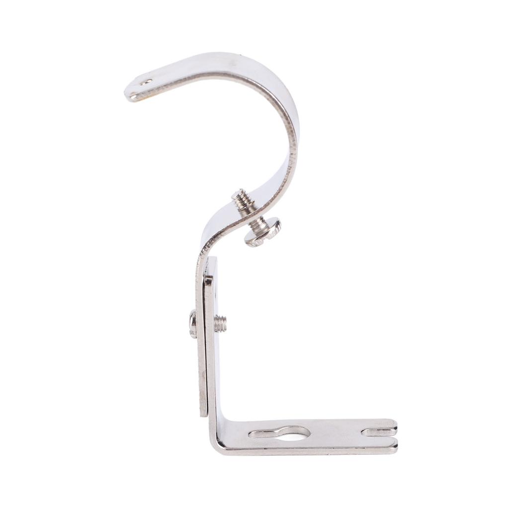 3Pcs Curtain Rod Bracket Adjustable Heavy Duty Curtain Rod Wall Bracket Hooks with Installation