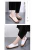 Genuine Leather Women's Korean Style Slip-On Shoes for Students, Expectant Mothers, and Mothers