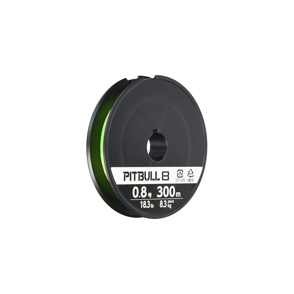 Shimano Pitbull 8 Fishing Line 300m 0.8mm Lime Green PL-M78S
