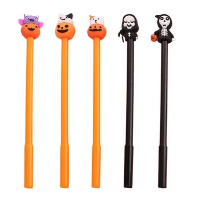 5 Stück Halloween Cartoon Gelstift, 0,5 MM Nadelspitze, Schnelltrocknend, Schreibt Sanft für Schüler, Erwachsene, Notizen, Journaling