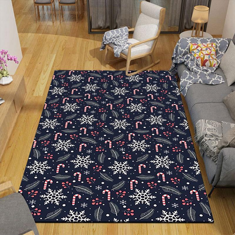 1Pc Winter Wonderland Rug Office Carpet Indoor Outdoor Doormat Nonslip Soft And Comfortable Living Room Christmas Halloween Gift D91835