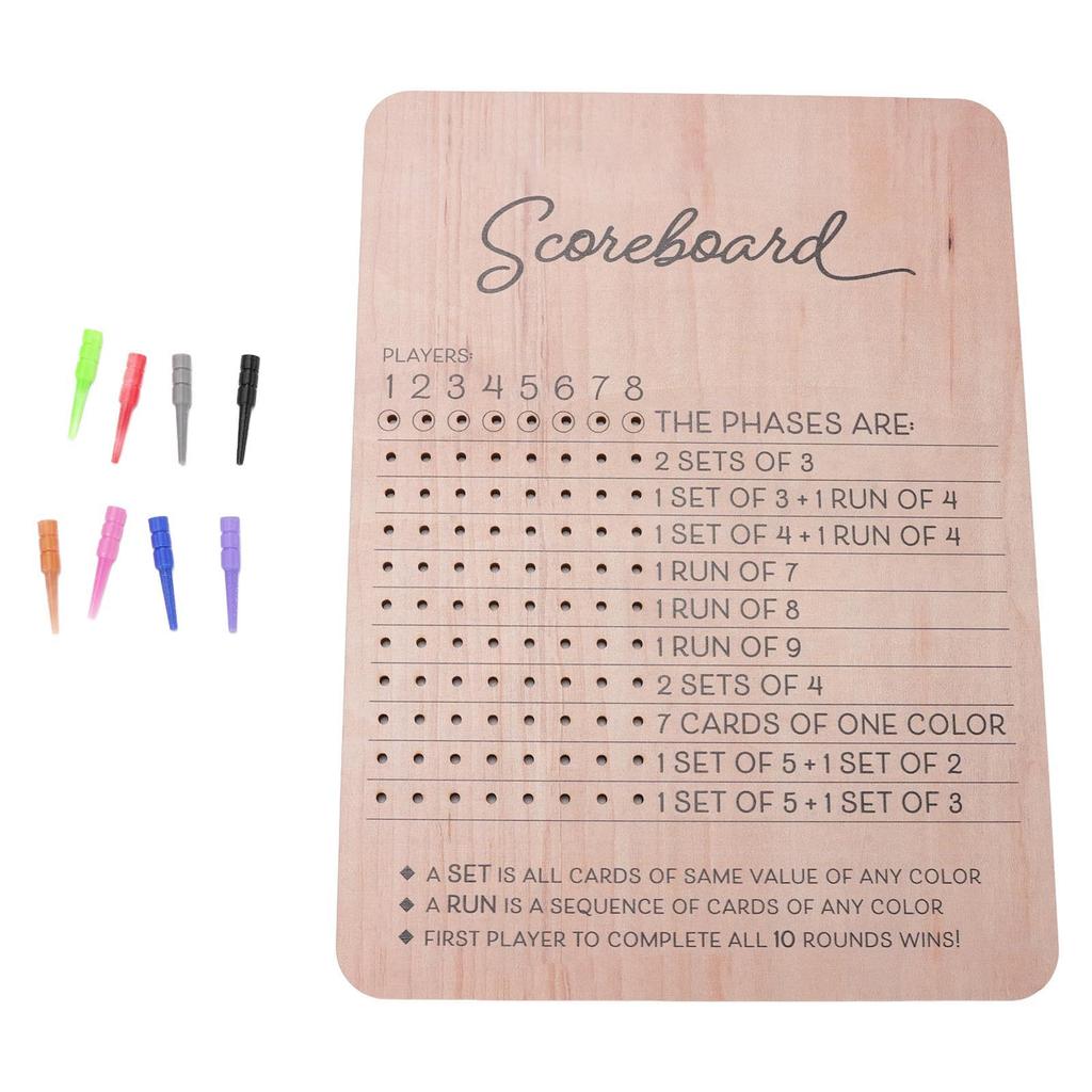 Card Game Score Board Portable Score Tracker Sheet Fun Table Board Card Game Accessories for Party