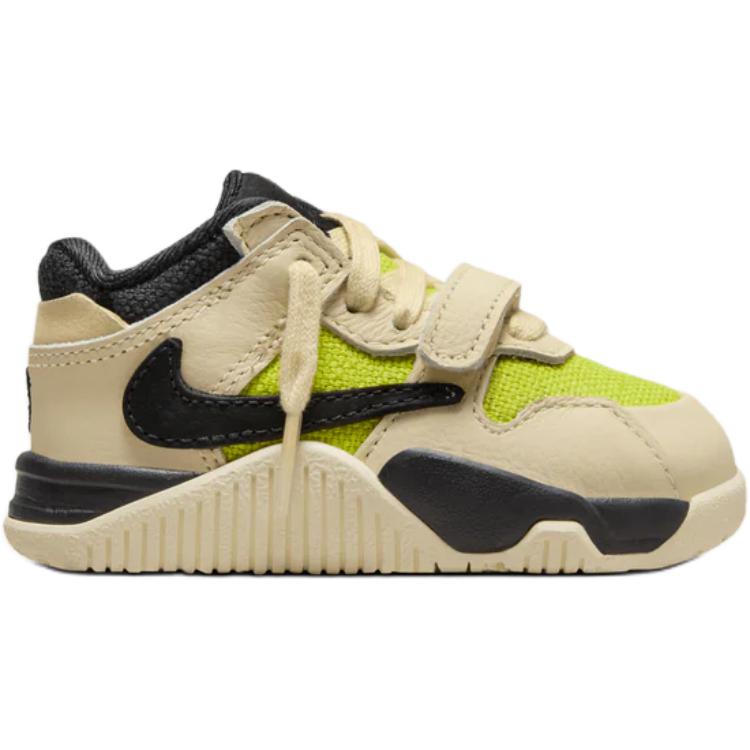 Travis Scott X Air Jordan Jordan Jumpman Jack TR TD Bright Cactus Baby Sneakers Tan Muslin Black FJ2852-102