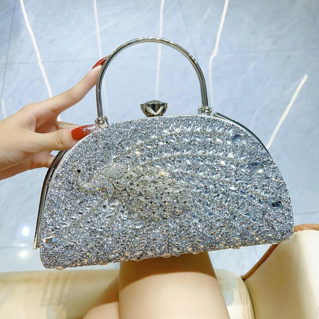 Women's Rhinestone Evening Clutch - Bridal & Banquet Handbag