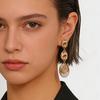 MamacitaSlay 316L Stainless Steel Spiral Irregular Dangle Earring 18K Gold Plated Waterproof Jewelry For Women Trendy Earrings