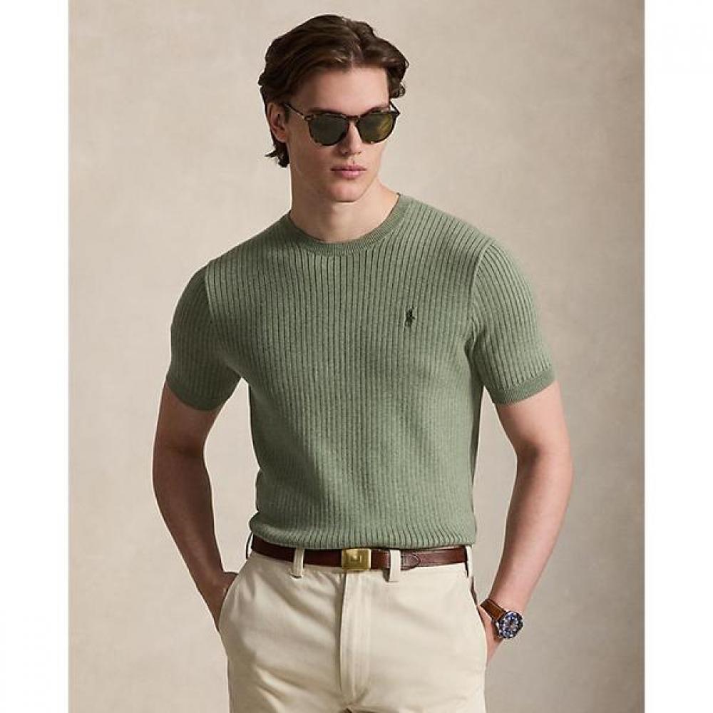 Polo Ralph Lauren Men S Rib Knit Cotton Short Sleeve Sweater mnpoSwe1n820156300 XS