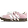 VL COURT 2.0 Cushioning Abrasion Resistant Low Top Skateboard Shoes Unisex White Pink HQ1802(Team401-)