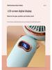 Portable Aromatherapy USB Rechargeable Small Fan with Digital Display and Desk Stand