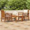 Day and Night - Day and Night 3-piece Garden Furniture Set with Acacia Wood Cushions