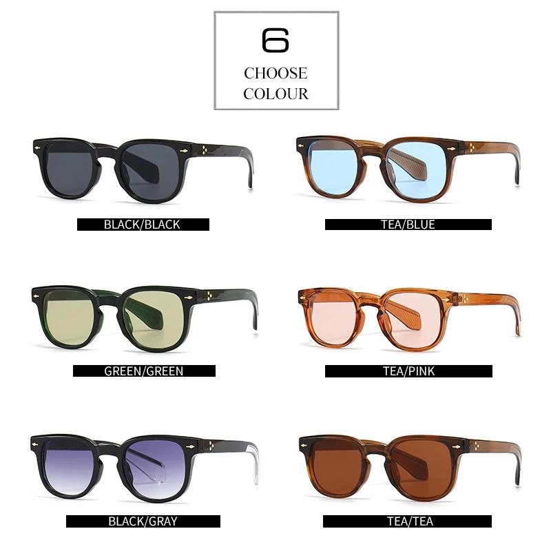 SHAUNA Retro Nagler Dame Square Solbriller Gradient Trending Men Shades UV400