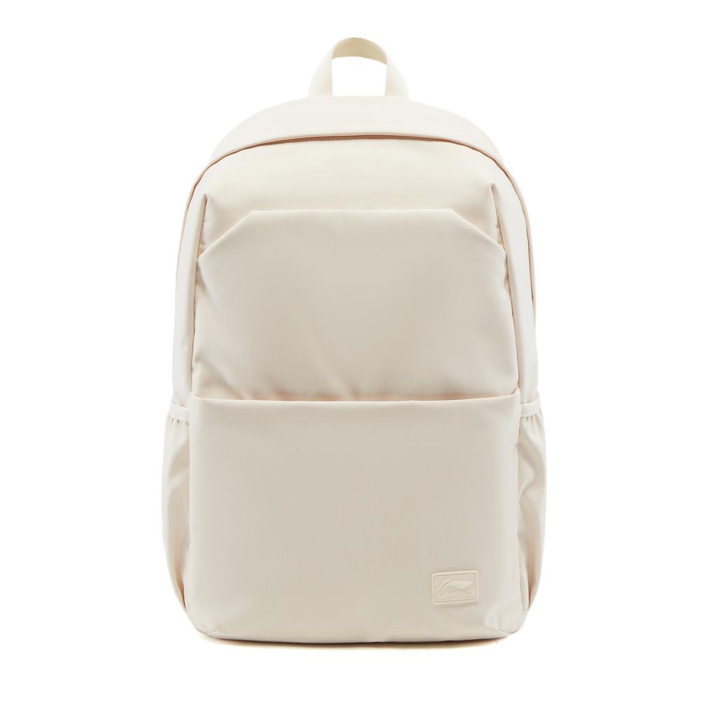 New LiNing Sports Life Collection Polyester Backpack Unisex Eggnog Gray ABSV415-1