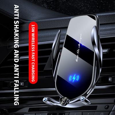 Support de voiture intelligent sans fil 15w, Charge rapide, support de téléphone pour Iphone 14pro 13 12 11, support de Charge magnétique universel