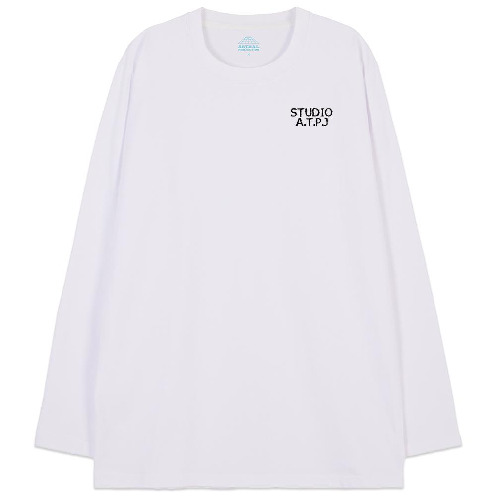 ASTRAL PROJECTION Ap Studio Begin Oversized Long Sleeve T-Shirt_White