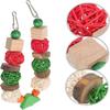 2025 Parrot Christmas Toy Budgie Chew Toy Christmas Decoration Hanging Bird Toy for Parrots