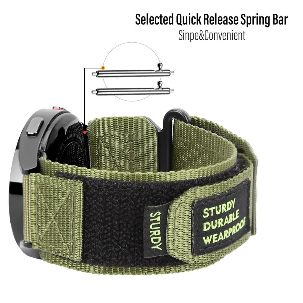 Nylonband 20 mm 22 mm für Samsung Galaxy Watch 5 Pro Armband für Galaxy Watch 6 5 40 44 mm Uhr 6 43 47 mm Ersatzarmband