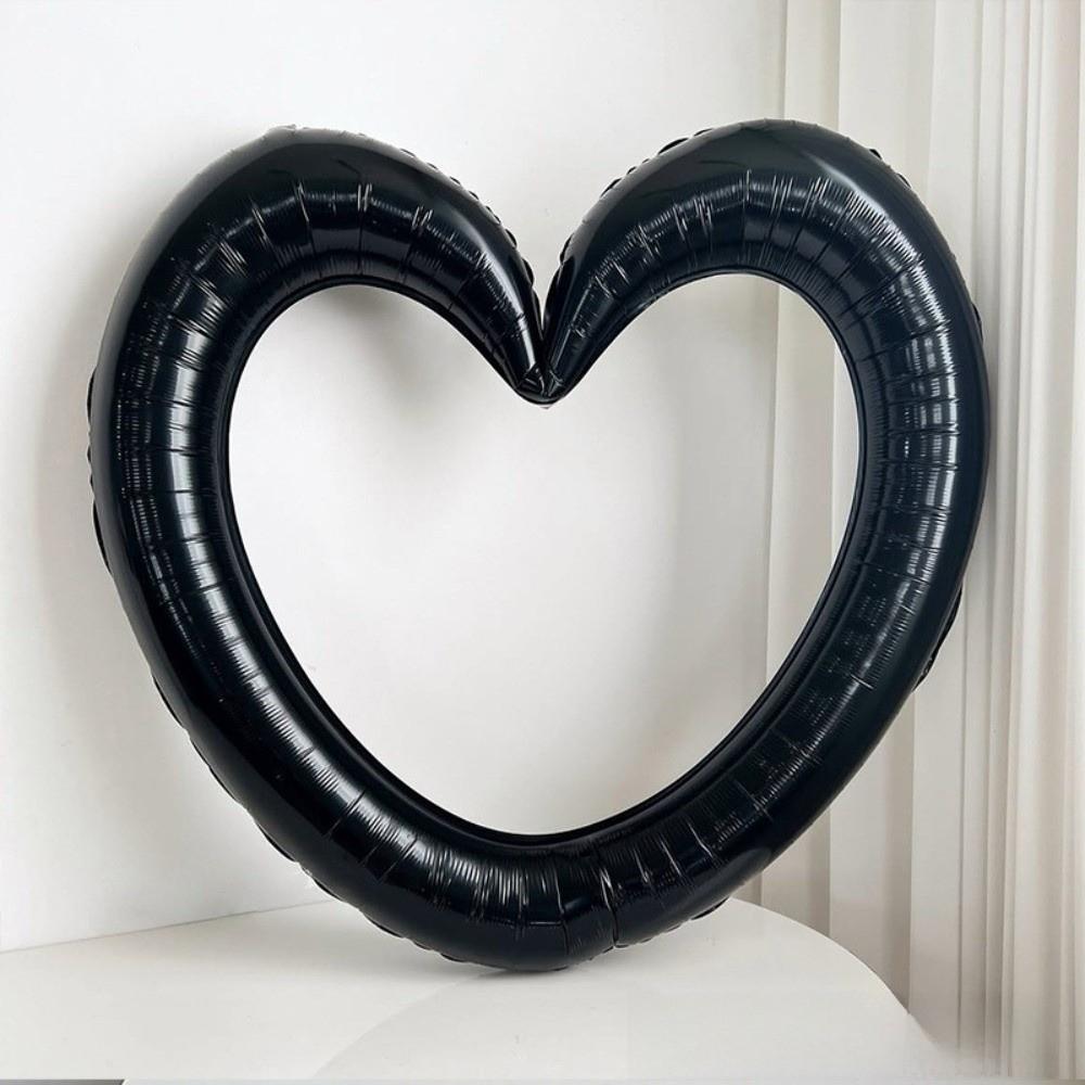Reusable Photo Frame Balloon Metallic Love Balloon Cute Design Giant Heart Balloon Birthday Party