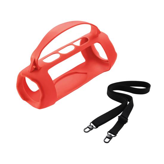Silikonový kryt reproduktoru Nárazuvzdorné Jednoduchá instalace Cestovní pouzdro s ramenním popruhem pro JBL Charge 5