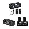 Dual Remote Charging Dock Station and 2 Rechargeable Batteries for Wii