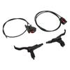 Bike Front Rear Brake Handle Kit Bilateral Braking Road Bicycle Brake Lever Set Flat Mounting