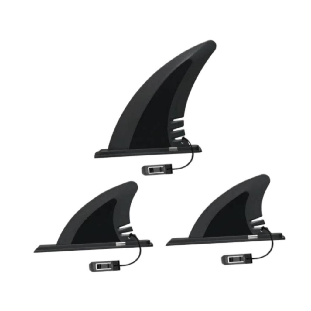 3Pcs Surfboard PVC Fins Set for Inflatable Kayaks Spare Parts Universal Fit