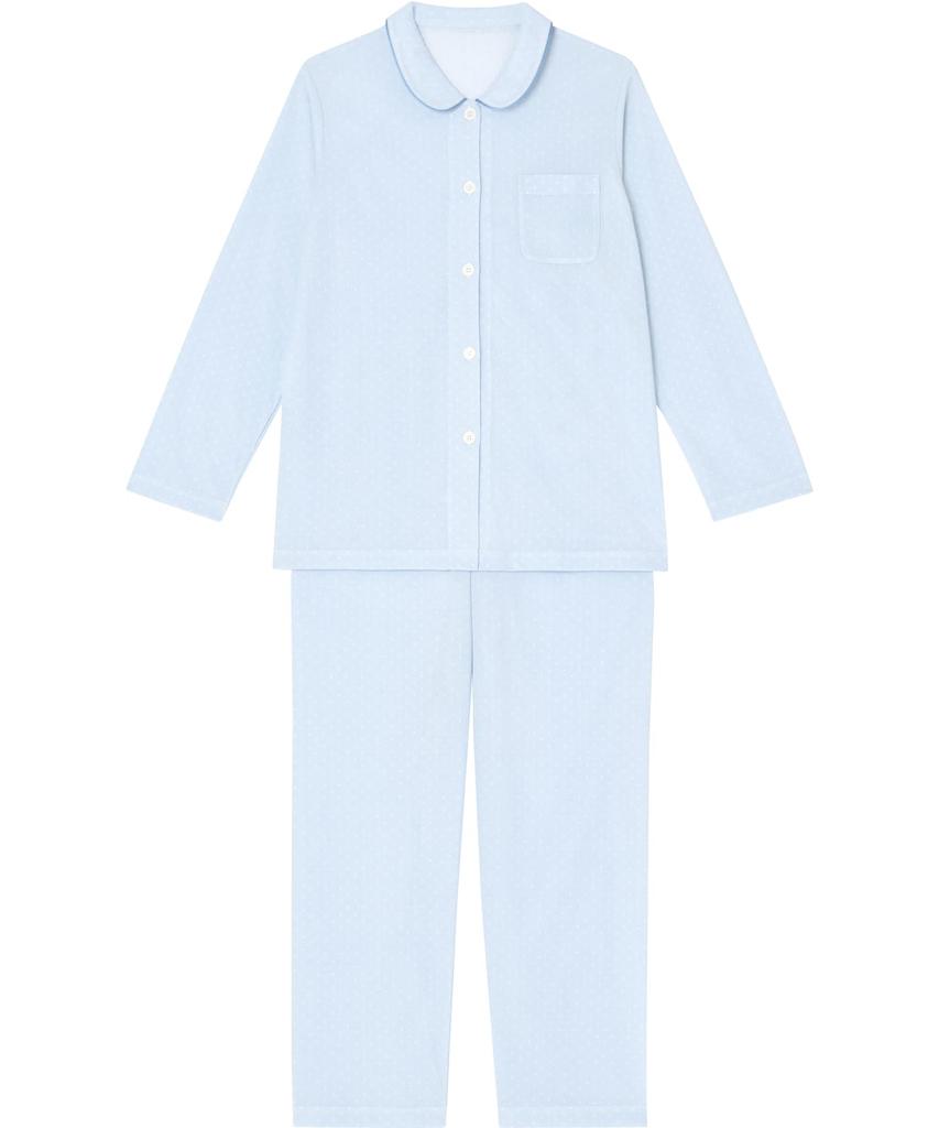 Long Long Smooth Bonded Jersey Material Clean Shirt BU Wing/Wacoal Women's Pajamas, Sleeves, Pants, Texture, (Skin Side), Silhouette, Style, EP5064,