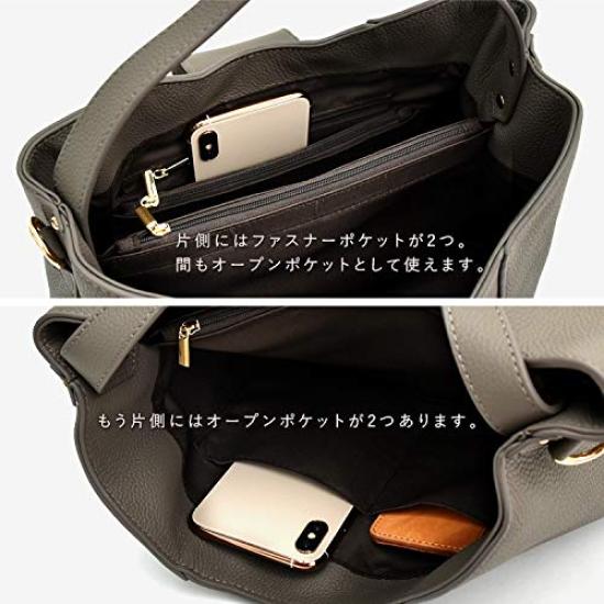VITAFELICE Genuine Leather One-Handle Bag for Women, vinb-20c54n (Off-White)