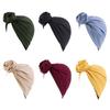 African Stretch Knotted Hair Wrap Turban Hat for Women Dressing Up Stretchable Turban for Ladies