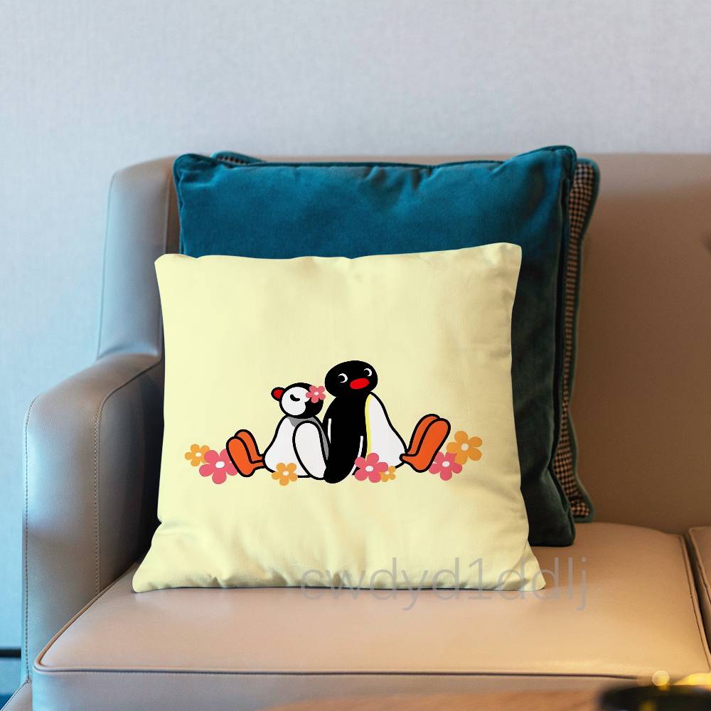 PPINGU Pingu Cute Pillow Case Cover Square Sofa With For Pattern Comfortable Cushion suitable Of Room