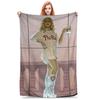Singer Sabrina Carpenter Blankets Pop Music Flannel Funny Soft Throw Blankets for Chair Covering Sofa Textile Decor