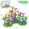 Kids Creative Building Block Flower Toy STEM Educational DIY Garden Playset