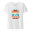 Funny Husband And Wife Fishing Partners For Life Print Tshirt Unisex Summer Hipster Streetwear Oneck Tshirt Oversized T Shirt