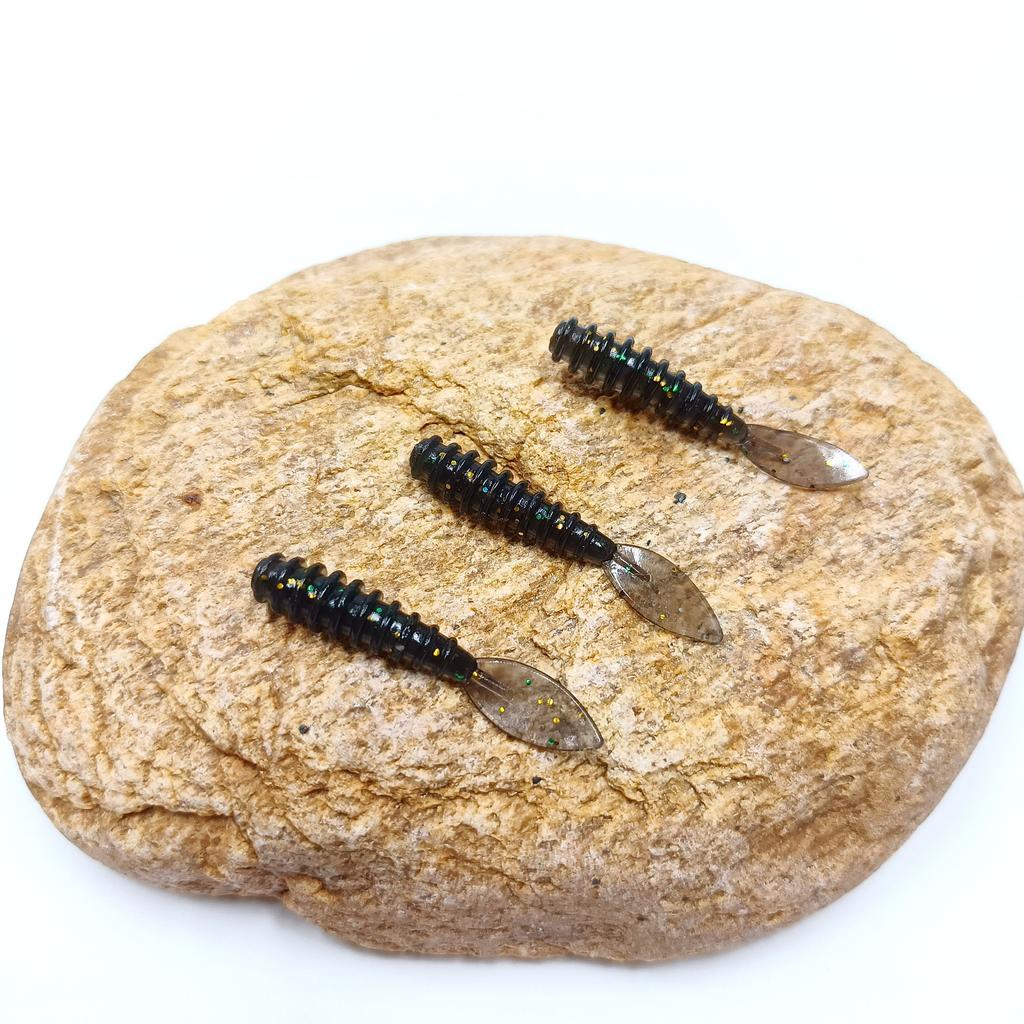 DUODUOYU 10ST TPE Mini Havsklippfiske Beten 0.3g/35mm Små Gummi Mjuka Beten Silikon Mask Konstgjorda Beten Bass Fiskeutrustning