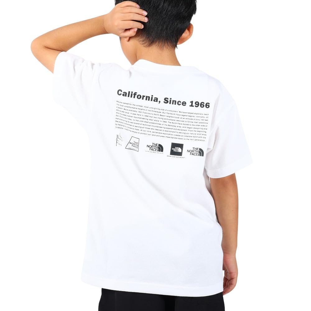 North Short Sleeve Historical Logo Tee Unisex UV Care Organic Cotton White 140 [The Face]