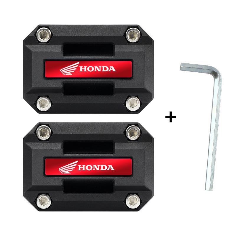 PYYG6 2pcs Motorcycle Engine Bumper Block Engine Guard Block Crash Bar for Honda Honda CRF CB CR XR CRM CBR 250 300 350 400 500 600