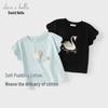 David Bella Girls' Summer Short Sleeve Cotton T-Shirt
