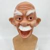New Halloween Old Man Mask Headgear for Masquerade Party, Old Man Face Wig Prop, Latex Mask