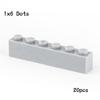 20 Pezzi Pezzi MOC 3009 Mattone 1 x 6 Compatibile Fai da Te Assemblaggio Blocchi da Costruzione Particelle Giocattolo Puzzle Cervello Bambino Regalo di Compleanno
