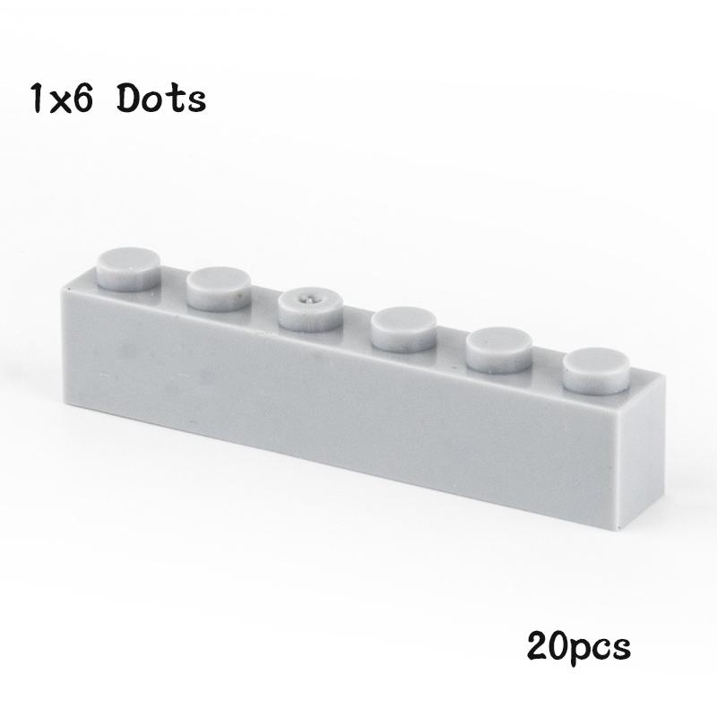 

Нетоксичные 20 шт. Детали Moc 3009 Кирпичик 1x6 Совместимые DIY Сборка Строительные Блоки Частицы Головоломка для Мозга Ребенка Игрушка Подарок на День Рождения