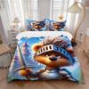 3pcs Anime Knight Bedding Set - Includes One Quilt Cover and Two Pillowcases (No Core) - Perfect for Bedroom and Guest Room Decoration, Fest