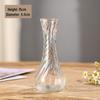Retro Embossed Transparent Glass Vase: French-Inspired Luxury Home Decor for Living Room